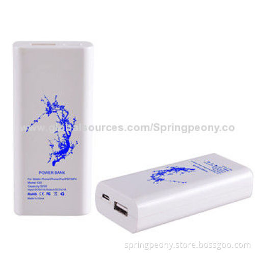 2014 Newest Mobile Phone Power Banks for Promotional Gifts, 5V/1A Input Voltage/Current